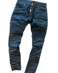 WAXED BIKER JEANS