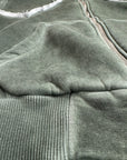 WASHED SWEATSHIRT ARMY GREEN