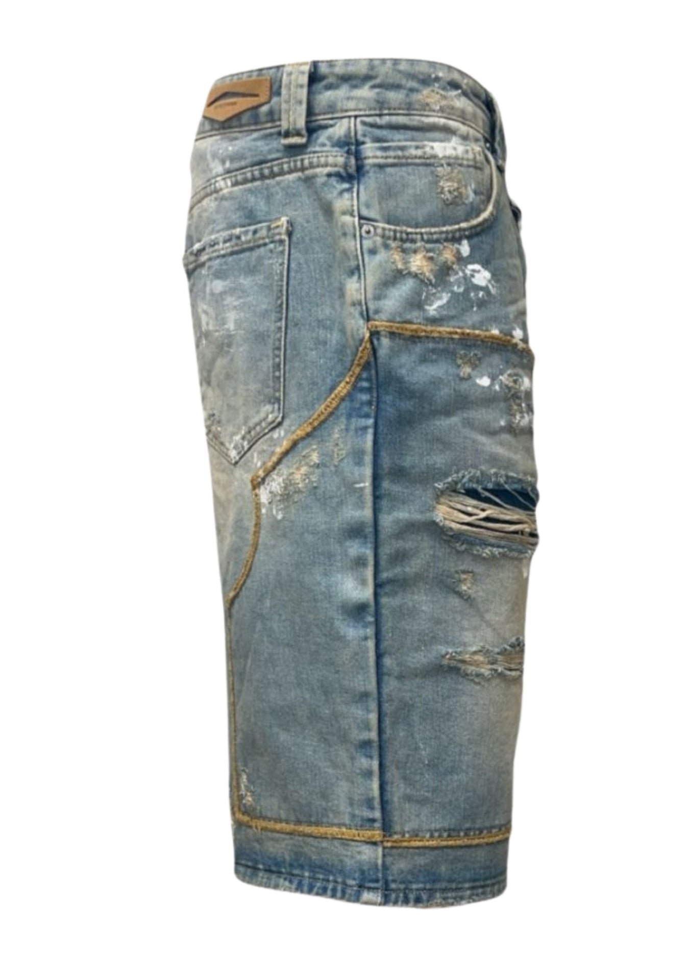 DOUBLE WORK SHORTS WHITE PAINT