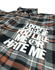 CHECK FLANNEL SHIRT DON'T CARE
