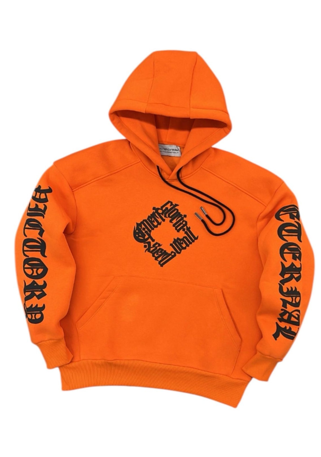 ORANGE HOODIE PRINT ALL SIDES