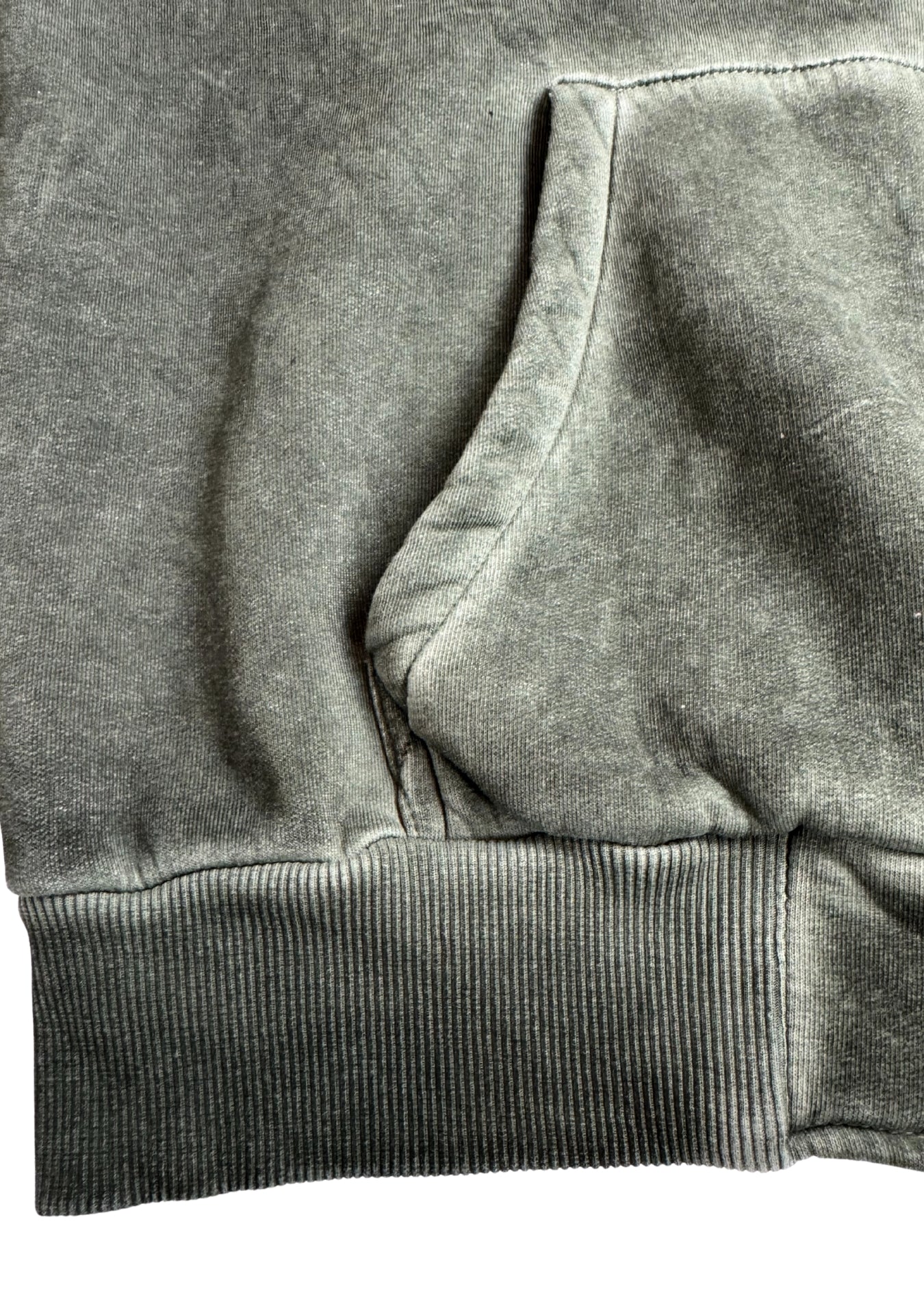 WASHED SWEATSHIRT ARMY GREEN