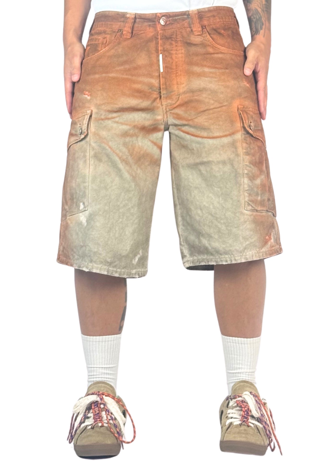 LIGHT BEIGE CARGO SOILED ORANGE