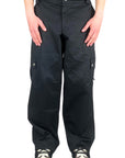 BLACK CARGO PANTS