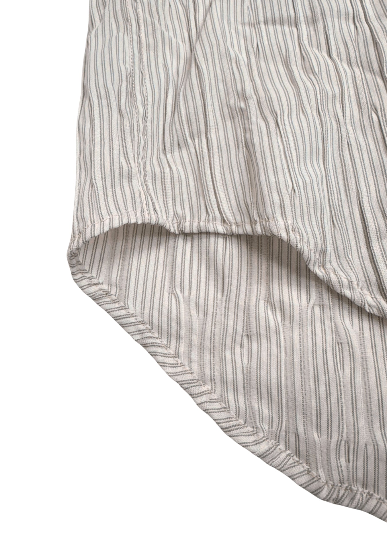 CAMICIA DROPPED IN COTONE CRINCKLE A RIGHE