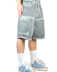 WASHED GREY SHORTS