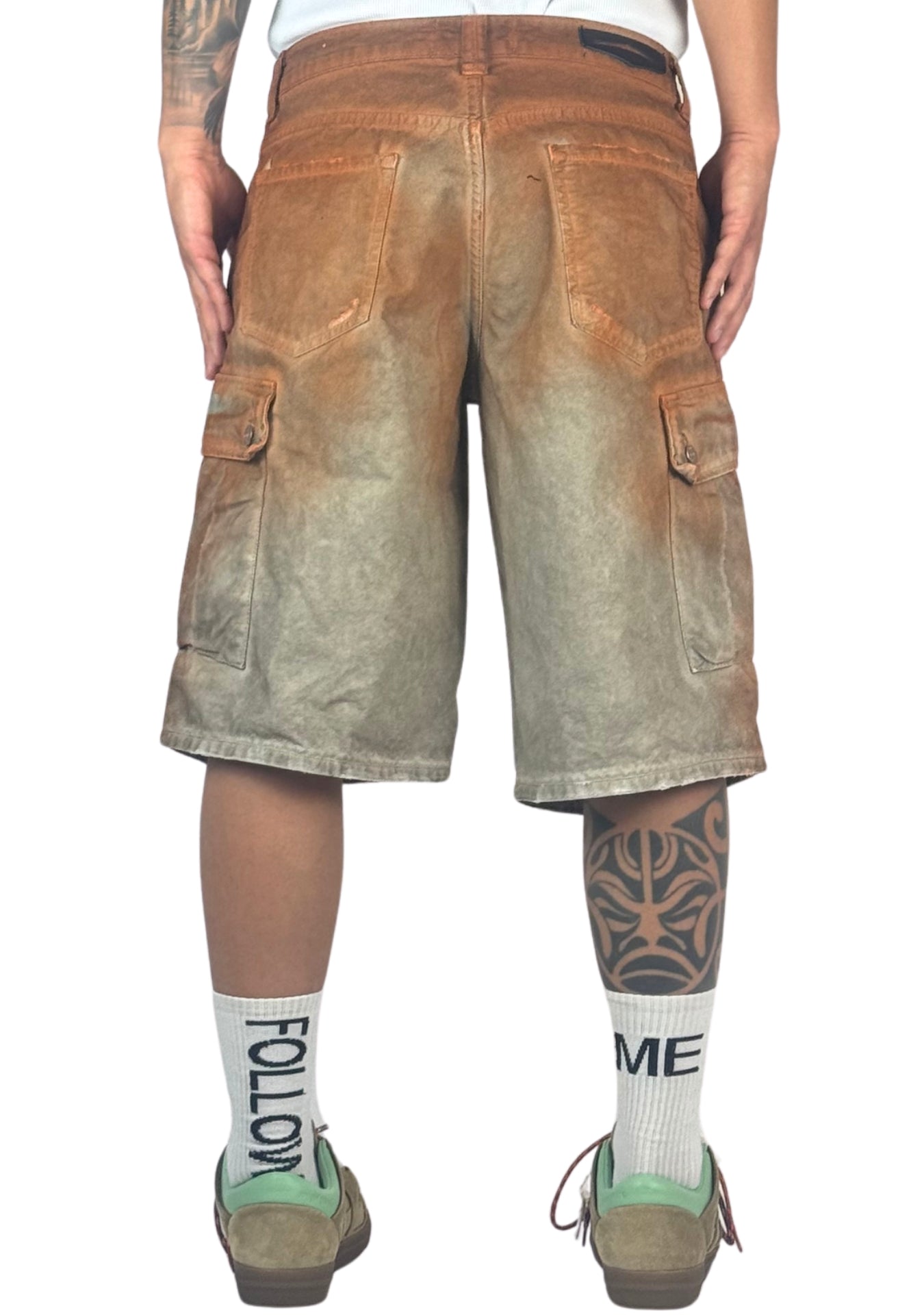LIGHT BEIGE CARGO SOILED ORANGE