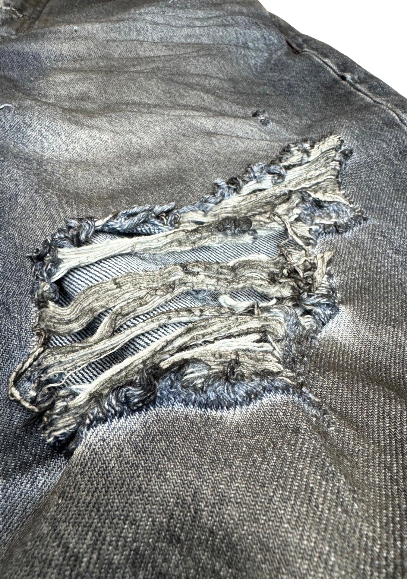 BAGGY BLUE PIGMENTED BLACK ABRASION