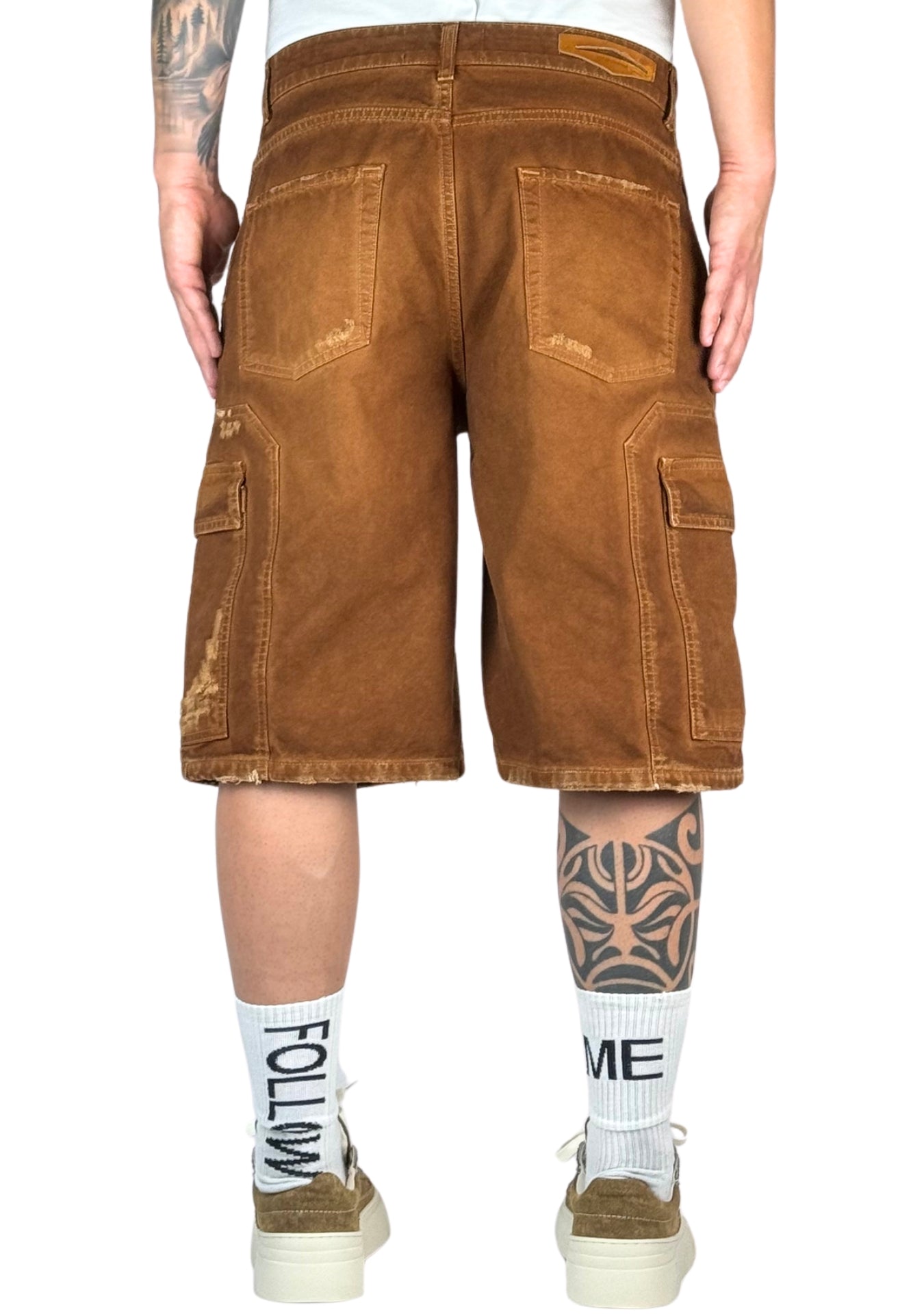 SHORTS CARGO RUST PIGMENTED TRANSPARENT