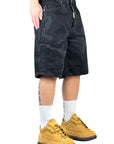 SHORTS BLACK DIRTY PIXEL CAMO