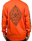 ORANGE LONG SLEEVE PRINT ALL SIDES