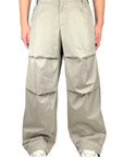 BEIGE NYLON PENCE PANTS