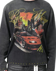 MIDNIGHT RUN LONG SLEEVE TEE - VINTAGE BLACK