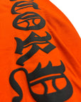 ORANGE LONG SLEEVE PRINT ALL SIDES