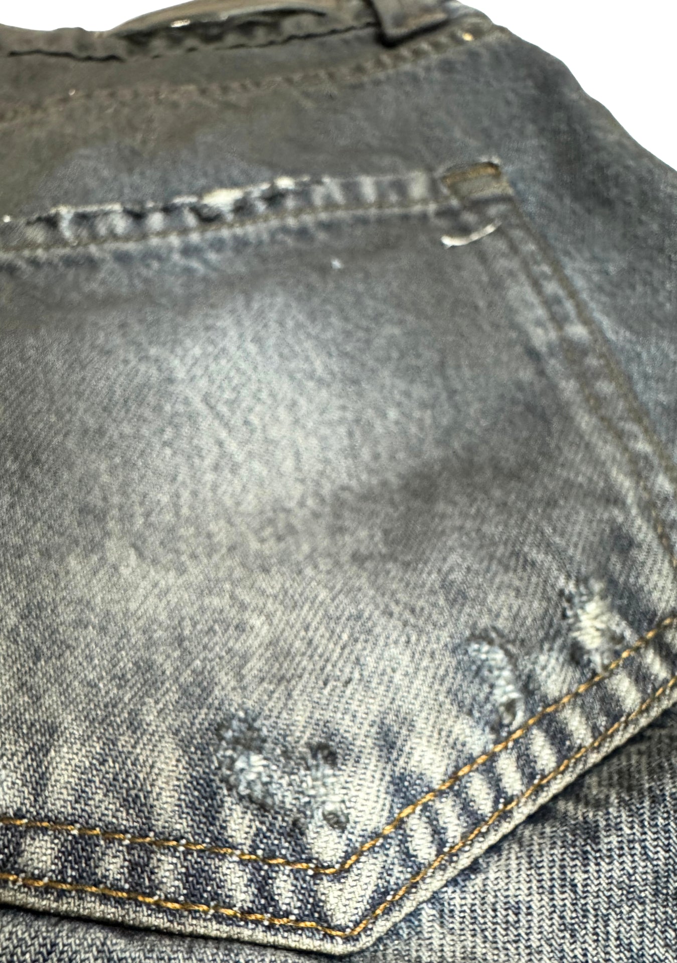 BAGGY BLUE PIGMENTED BLACK ABRASION