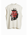 NOT YOUR TOY SPRAY SLEEVE WHITE TEE