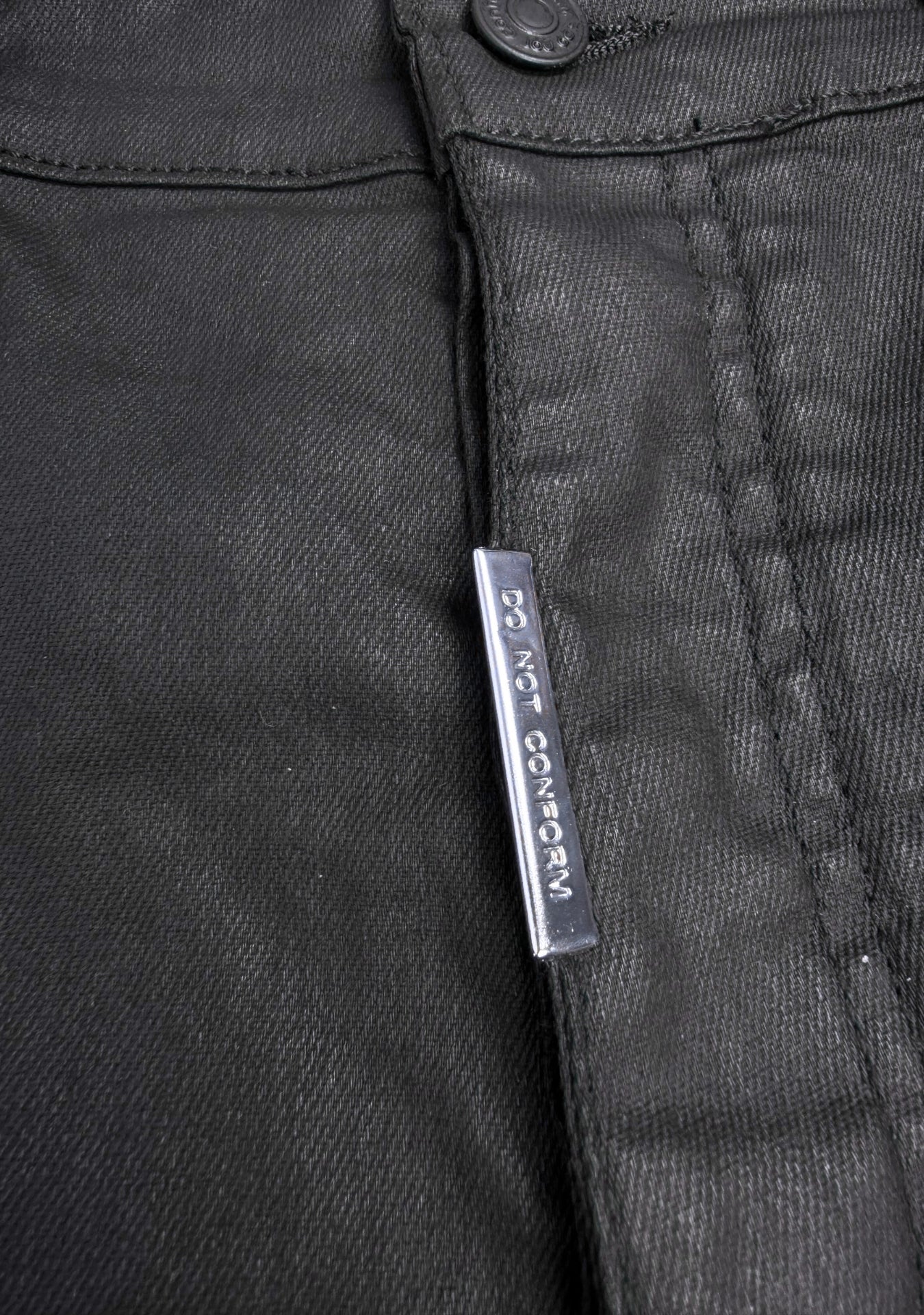 WAXED BAGGY DENIM