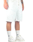 STAR RIVETS WHITE SHORTS