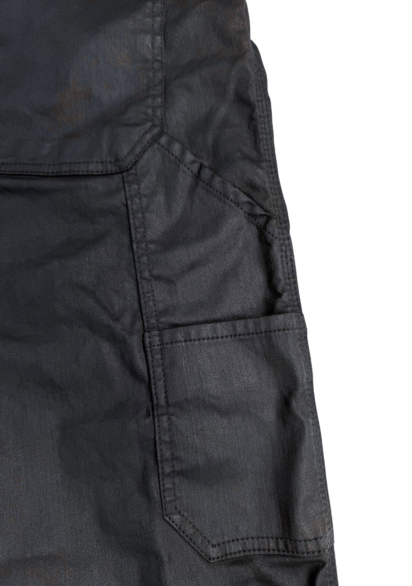 WAXED BAGGY DENIM