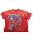 RED ROLLING DICE TEE