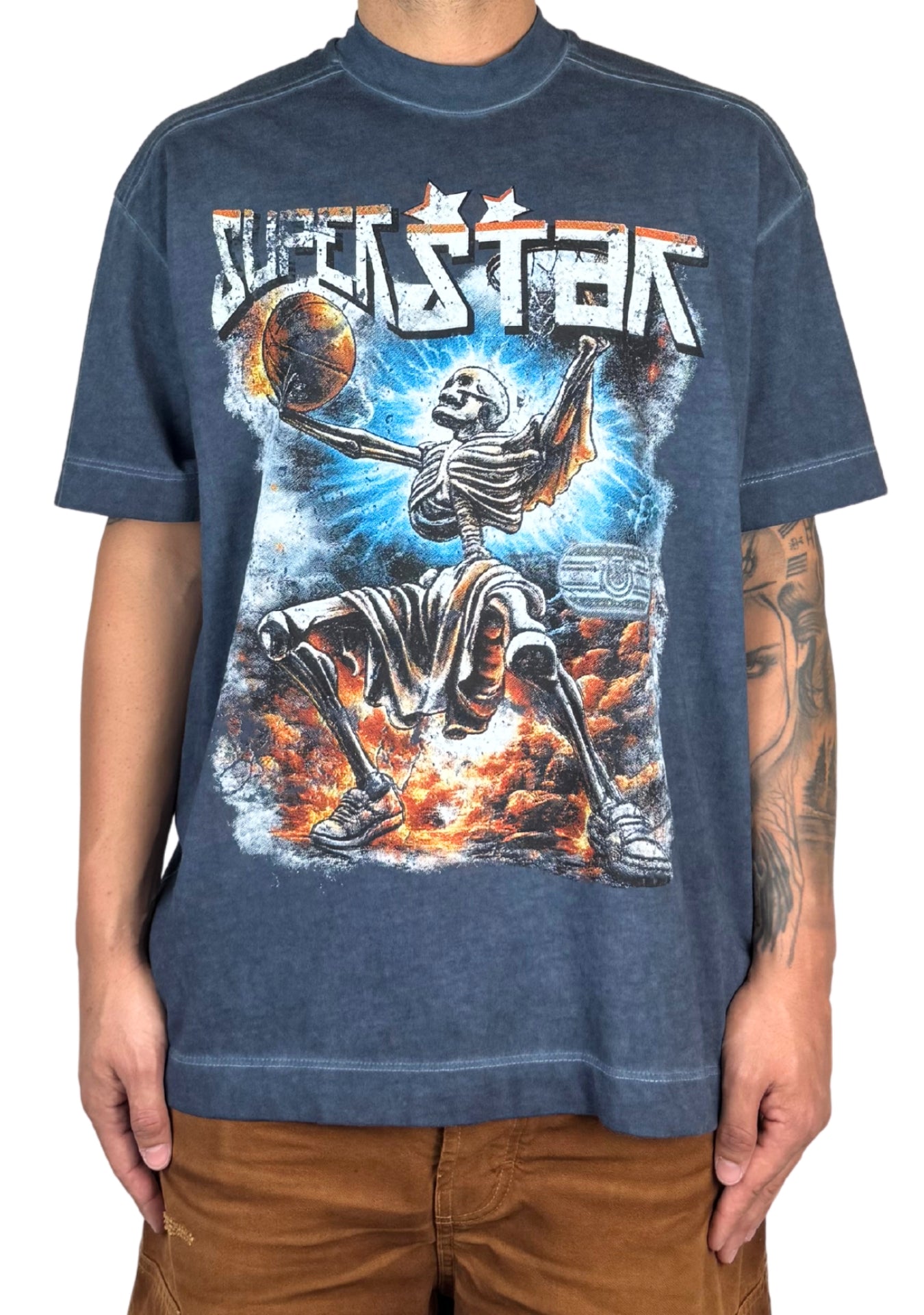 SUPERSTAR - WASHED TEE BLUE DENIM