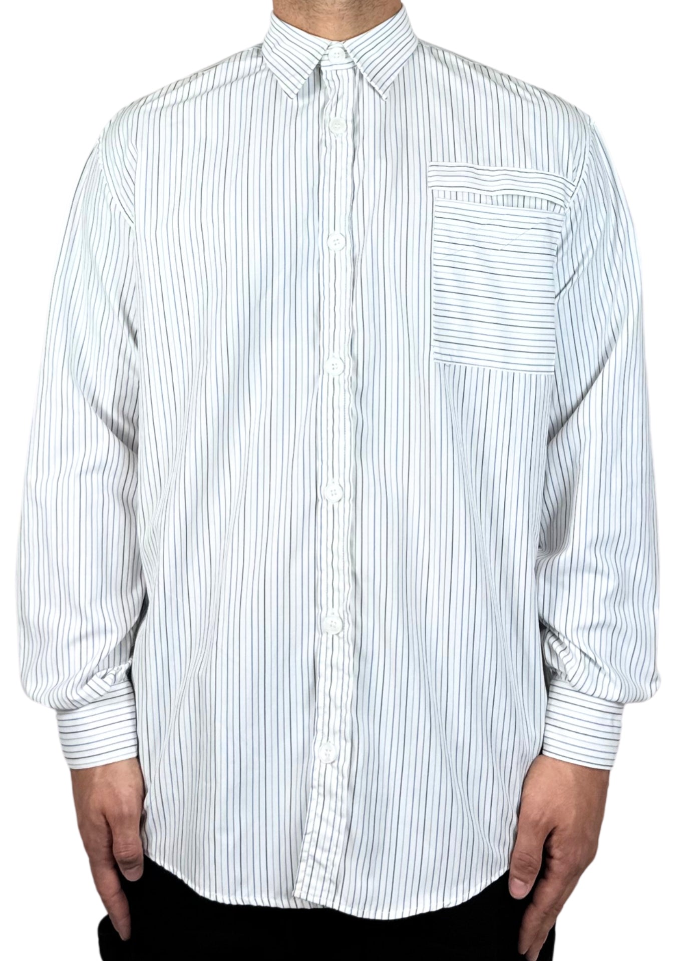 WHITE MONO LINE CLASSIC SHIRT