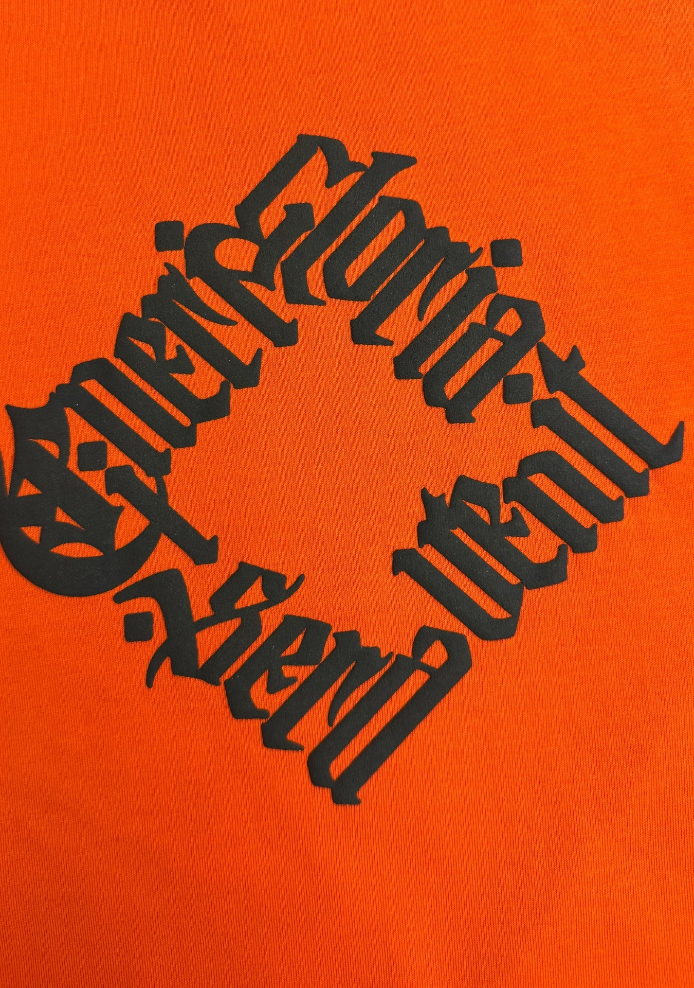 ORANGE LONG SLEEVE PRINT ALL SIDES