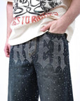 INFERNO CRYSTAL DENIM - BLACK