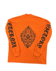 ORANGE LONG SLEEVE PRINT ALL SIDES