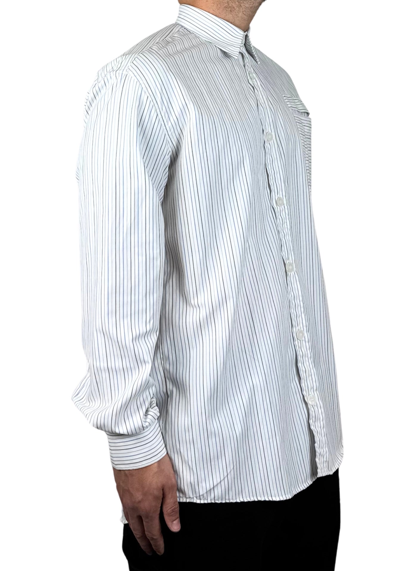 WHITE MONO LINE CLASSIC SHIRT