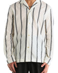 BLACK VERTICAL STRIPE SHIRT