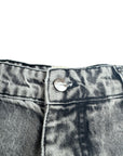 GREY DARK WASH CARGO SHORTS