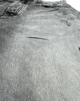 GREY DARK WASH CARGO SHORTS