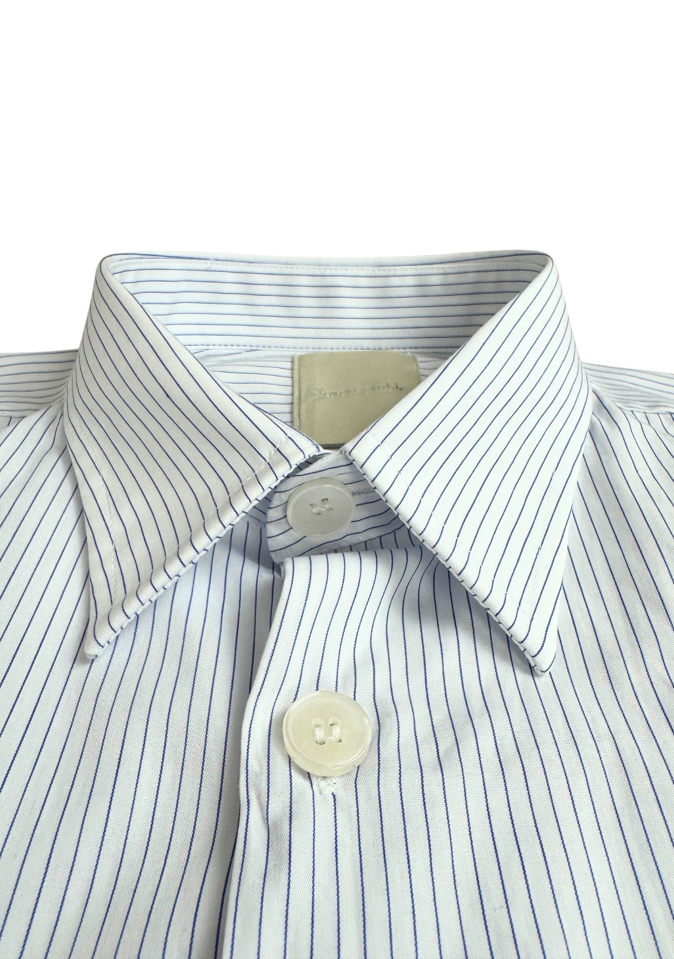 WHITE NECK PATCH SHIRT
