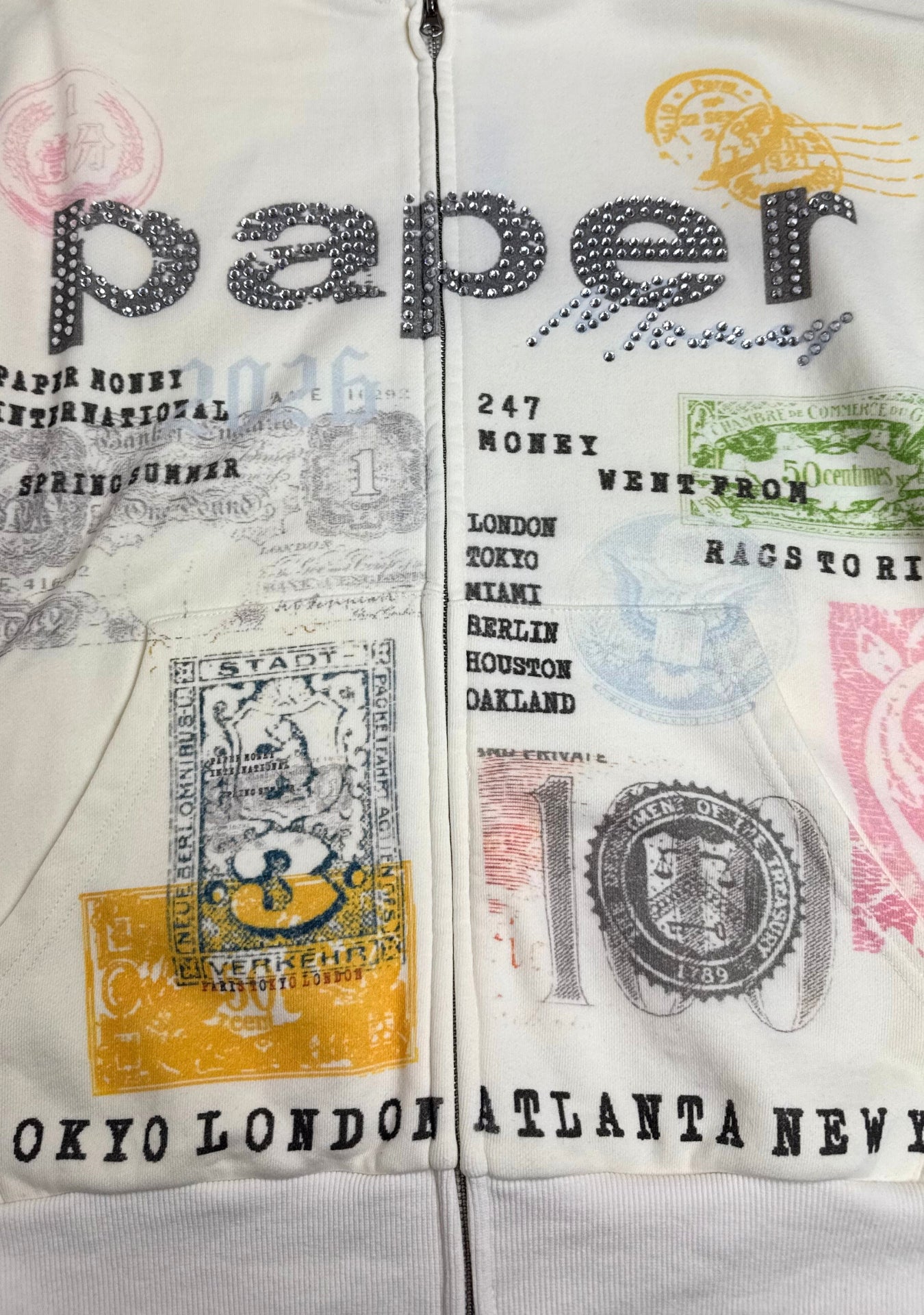 DREAMERS ZIP HOODIE WHITE