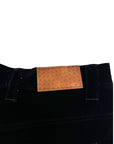 BLACK WORKED CROSTA PANTS