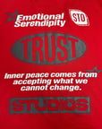 RED TEE DOUBLE PRINT EMO.T.RUST