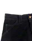 BLACK WORKED CROSTA PANTS