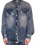 OVER SHIRT WASH SANDBLATED PLUM