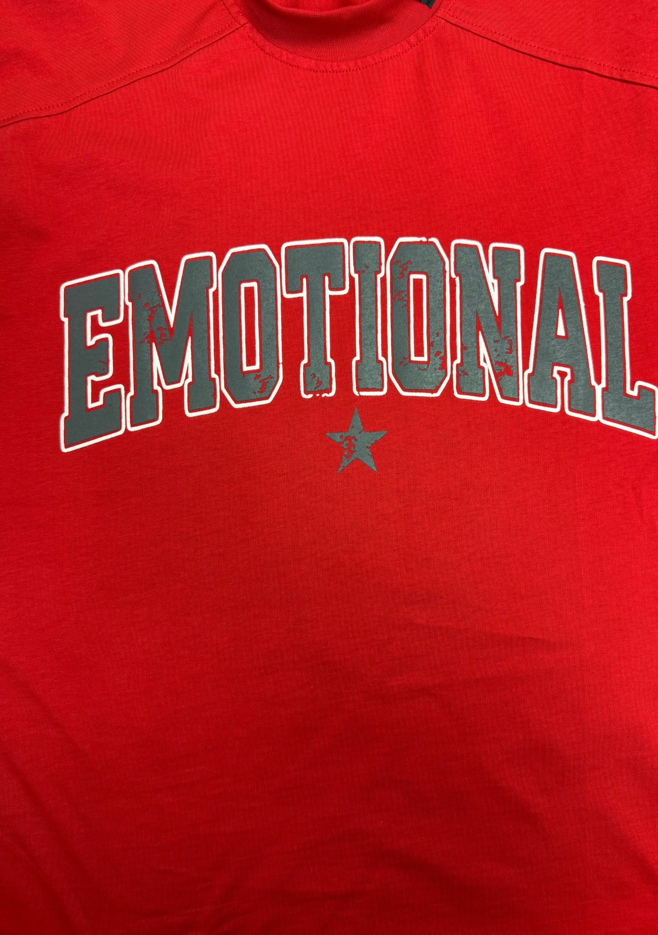 RED TEE DOUBLE PRINT EMO.T.RUST