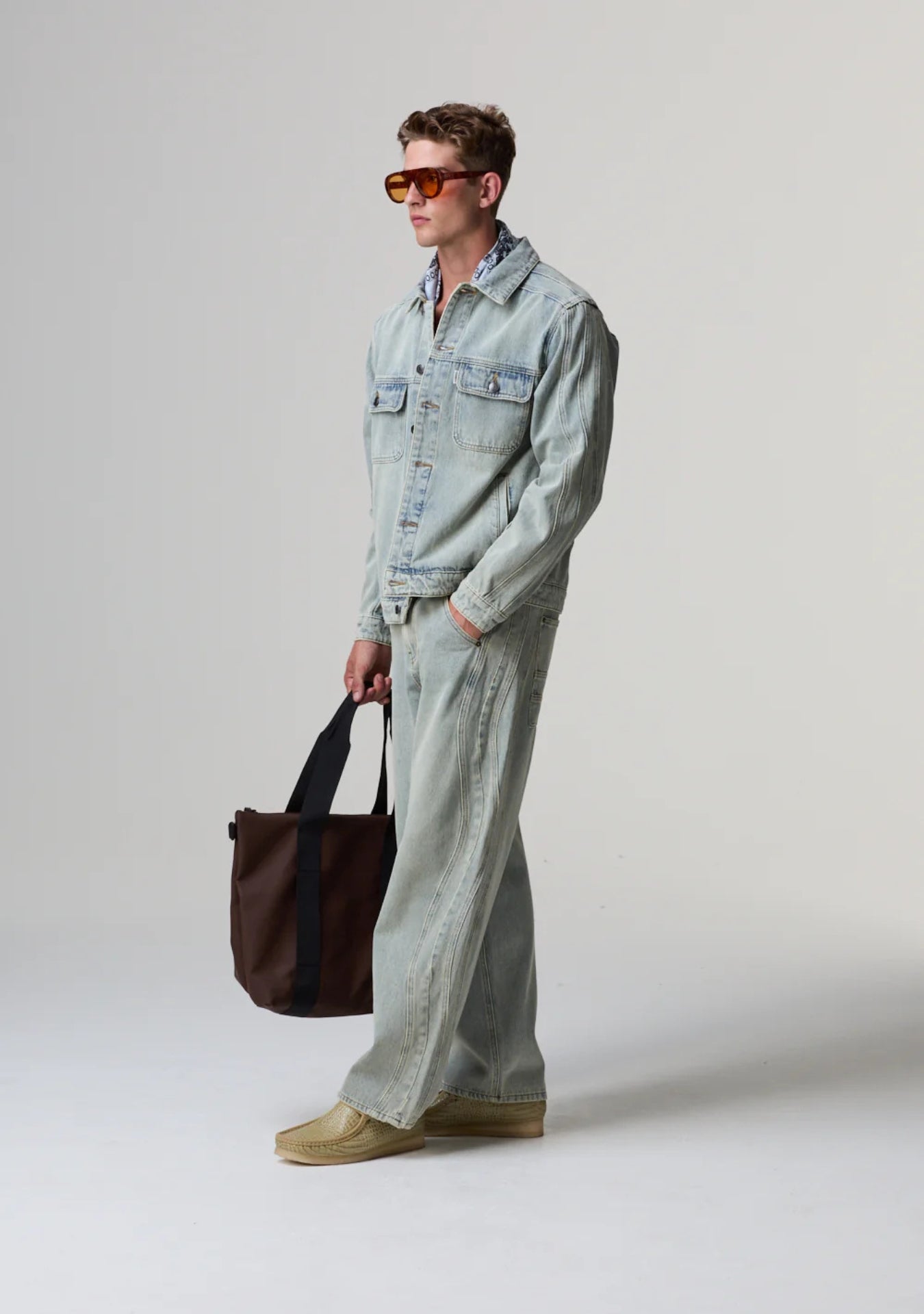 WAVY DENIM PANT