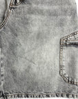 GREY LIGHT WASH CARGO SHORTS
