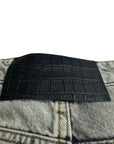 GREY LIGHT WASH CARGO SHORTS