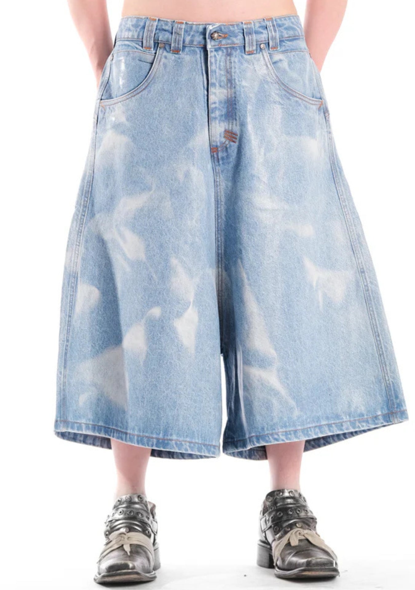 WIDE SHORT SKY LUCYD DENIM