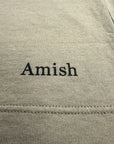 T-SHIRT MICRO LOGO AMISH BROWN