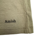 T-SHIRT MICRO LOGO AMISH BROWN