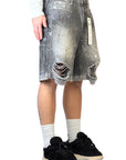 GREY CRYSTALIZED SHORT