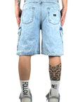 LIGHT WASH CARGO SHORTS