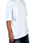 WHITE ZIPPED TEE