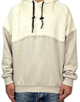 CREAM DOUBLE FABRIC HOODIE